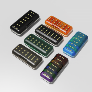 Mini caja <span class=keywords><strong>de</strong></span> medicina portátil Gujia, caja <span class=keywords><strong>de</strong></span> almacenamiento <span class=keywords><strong>de</strong></span> pastillas <span class=keywords><strong>de</strong></span> plástico desmontable con diseño dividido para viajes semanales y almacenamiento <span class=keywords><strong>de</strong></span> vitaminas - Product Image 6