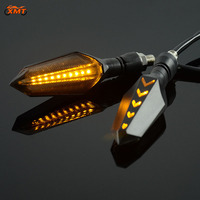 Motorrad Sequenzieller Blinker 17LED Signalleuchte Richtungsanzeiger 12V 1,5W Modifiziertes Zubehör