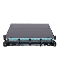 Homk 1U 19' Boîtier de distribution ODF MPO haute densité 96 fibres optiques, certifié RoHS/CE/ISO9001, garantie 30 ans