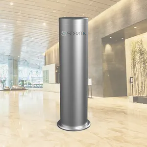 Difusor de aroma de torre de aluminio de etiqueta privada SCENTA, sistema de aire frío, difusor de aceite esencial, difusor de aroma Bluetooth comercial