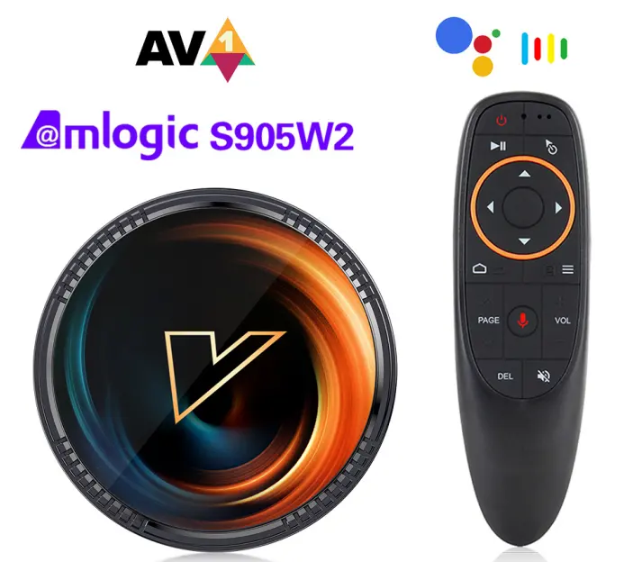 Yeni model Vontar W2 ATV androidtv 11.0 kutusu ile Amlogic S905W2 Google ses girişi uzaktan kumanda 2G 4gb çift Wifi + BT4.0