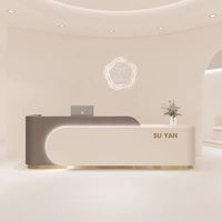 Réception moderne de luxe en bois pour les hôtels Salon de beauté dentaire Organisation pour les magasins de vêtements Bars d'entraînement élégants