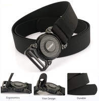 Ceinture tactique unisexe réglable, confortable, colorée, en polyester élastique robuste pour l'extérieur, vente en gros