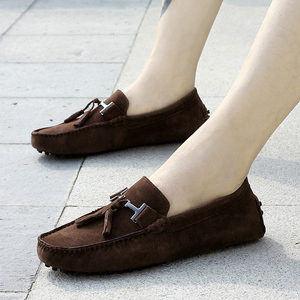 Zapatos Casuales de Primavera para Hombre, de Gamuza y Cuero, Zapatillas Clásicas, Calzado Cómodo, Zapatos de Vestir, Talla Grande, Planos - Product Image 3