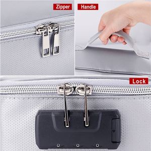 Bolsa de Almacenamiento Ignífuga de Fibra de Vidrio con Capa de Silicona, Pequeña y Anti-Irritante, para Archivos, para la Escuela, Oficina o el Hogar - Product Image 6