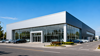 Systèmes de construction préfabriqués pour ateliers automobiles Hyundai 4S en structure métallique durable pour zones routières