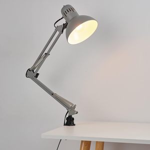Lampe de bureau en métal réglable col de cygne balançoire bras étude table de lecture luminaires pour chambre bureau - Product Image 4