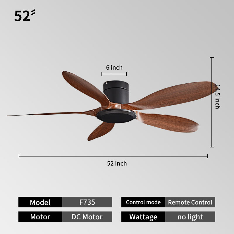 52inch -Black + walnut color