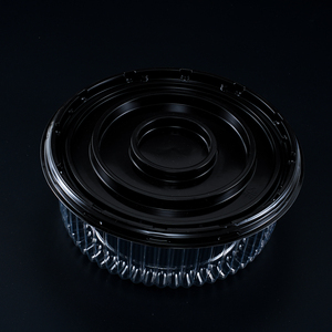 Dùng một lần Vòng bánh bánh tàu sân bay 9 inch nhựa bánh container với mái vòm có nắp đậy rõ ràng bánh sinh nhật hộp bánh sandwich khay - Product Image 3