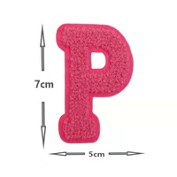 B C P Patchs en chenille thermocollants pour vêtements, chapeaux et sweats à capuche, avec lettres et motifs, couleur néon