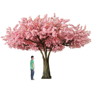 Fleur de cerisier artificiel <span class=keywords><strong>rose</strong></span> d'intérieur, <span class=keywords><strong>fleurs</strong></span>, pour décoration de mariage, prix d'usine, vente <span class=keywords><strong>en</strong></span> gros - Product Image 1