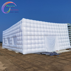 Tente cubique gonflable blanche, meilleure vente salle de kiosque gonflable fête de mariage intérieure/extérieure - Product Image 4