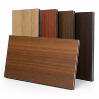 Panneau composite ACP Alucobond en aluminium pour la décoration de façade extérieure à effet bois