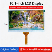 Écran LCD 10,1 pouces avec interface MIPI 30 broches, résolution 1024*600. Affichage dédié au contrôle industriel.
