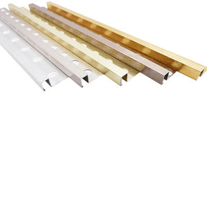 Profilé en aluminium, panneau de protection, <span class=keywords><strong>bande</strong></span> de <span class=keywords><strong>joint</strong></span>, plafonds, garde-corps mural en métal encastré, transition, bordure carrée, garniture de carrelage - Product Image 5