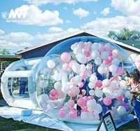 Dôme gonflable géant en PVC transparent Igloo en cristal 10ft Bubble + 6ft Tunnel 14 ans et plus Fête de mariage Fun House Outdoor