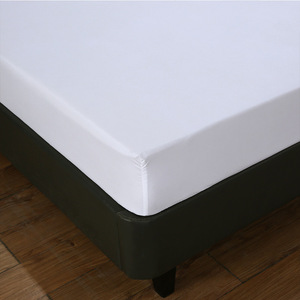 Trắng Bộ đồ giường đặt Trắng polyester được trang bị tấm giường đặt khách sạn nhà nghỉ - Product Image 4