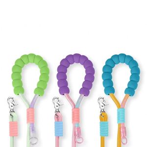 Correa de Nylon para Perros al por Mayor con Bolsa para Heces, Cuerda de Algodón Multifuncional para Exteriores Decorada con Cintas - Product Image 1