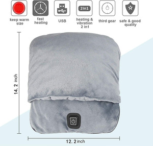 Scaldapiedi USB con Massaggio e Riscaldamento, in Morbido Flanella, Ingresso 5V, Tre Livelli Regolabili per Uso Quotidiano - Product Image 1