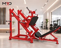 Equipo de Entrenamiento de Fuerza Comercial de Alta Calidad y Durabilidad: Máquina de Prensa de Piernas a 45 Grados para Entrenamiento de Fuerza de la Parte Inferior del Cuerpo.