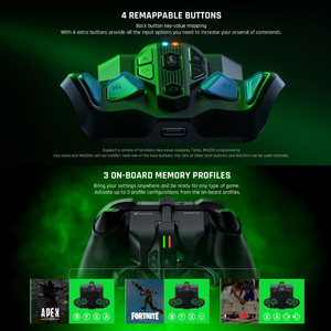 Botón Trasero Inalámbrico ARMOR-X para <span class=keywords><strong>Control</strong></span> de <span class=keywords><strong>Xbox</strong></span> Series S/X, Compatible con PS4/Win/Switch/<span class=keywords><strong>Xbox</strong></span> <span class=keywords><strong>ONE</strong></span>, Accesorios para Gamepad - Product Image 5