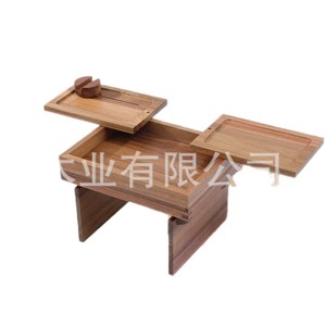 Plateau créatif en bois pour accoudoir de canapé 25x25x22cm avec porte-gobelet pour usage domestique - Product Image 2