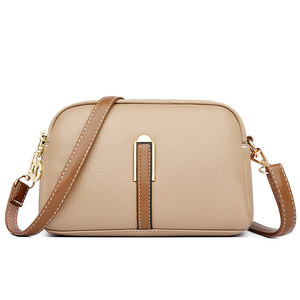 Bolso de Hombro Mediano de PU Ecológico de Alta Gama para Hombre, Estampado de Leopardo, Letras, Color Sólido, Cierre de Cremallera y Hebilla, Capacidad de 2-2.9L, Primavera 2025 - Product Image 5