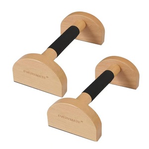 Barras de flexiones de madera EveryMate, soporte duradero para ejercicios en casa, equipo de entrenamiento para gimnasio en casa - Product Image 1