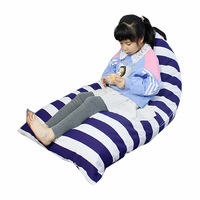 Pouf de conception européenne lavable sans remplissage Housse de canapé de rangement triangulaire ultra douce pour salon chambre à coucher