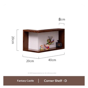 Estantería de Pared Ajustable de Madera Maciza Moderna y Ecológica de 90 Grados para Dormitorios y Salas de Estar - Product Image 5
