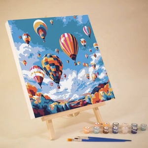 Pintura por Números, Kits de Pintura Acrílica para Adultos y Niños, Pintura de Paisajes al Aire Libre, Lienzo para Pintar para la Sala de Estar - Product Image 1