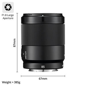 Yongnuo เลนส์ Df DSM F1.8Z YN85MM สำหรับกล้องมิลเลอร์เลสกล้อง AF เต็มเฟรมเลนส์ F1.8 85มม. สำหรับ <span class=keywords><strong>Nikon</strong></span> <span class=keywords><strong>Z6</strong></span> Z7 ZFC Z50 Z5 - Product Image 4