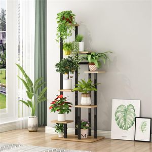 Supporto per <span class=keywords><strong>piante</strong></span> a 7 livelli di Design Vintage per uso domestico ripiano per fiori ad angolo e Rack multistrato per giardino e <span class=keywords><strong>balcone</strong></span> - Product Image 2