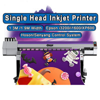 Impresora de inyección de tinta automática de un solo cabezal LETOP 1.9M I1600 I3200, impresora digital de vinilo para rotulación de vehículos, impresora ecosolvente de 1.8M