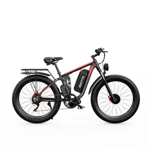 2023 Neues Doppel motor All Terrain Mountain Electric Bike Doppel dämpfung Öl brems steuerung European Warehouse Duotts S26