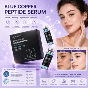 Blue Copper Peptide <b>Serum</b> 10ml Firming Hydration <b>Face</b> <b>Serum</b> with Hyaluronic Acid Custom Logo OEM/ODM - Product Image 1