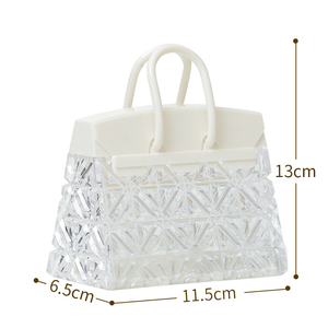 เทียน LED รูปทรงกระเป๋าถือคริสตัล ลายเพชร เหมาะสำหรับห้องนอน โต๊ะเครื่องแป้ง ให้แสงสว่างสร้างบรรยากาศ - Product Image 2
