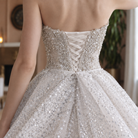 Robe de mariée sirène 2-en-1 avec jupon détachable, ornée de sequins et de perles, décolleté cœur, traîne, collection 2026, sur mesure, vente en gros