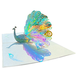 YUYANG - Tarjetas de Felicitación de Cumpleaños con Diseño Creativo Personalizado, Papel 3D, Flores de Dibujos Animados - Product Image 1