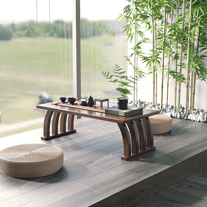Table de baie vitrée incurvée de 70 pouces