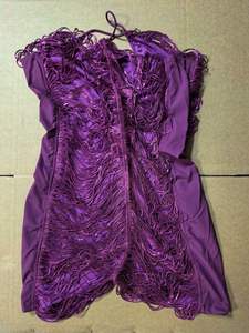 STOCK 두 가지 색상 홀터넥 술 여성 원피스 비치 미니 원피스 커버 업 - Product Image 6