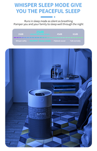 Máy lọc không khí JNUO, bộ lọc than hoạt tính, loại bỏ khói, lông thú cưng, bộ lọc HEPA H13 - Product Image 3