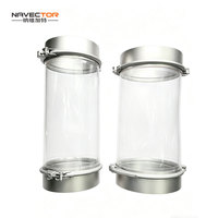 Conector Flexible de PU Industrial Transparente NFH, Conexión Suave Anti-Fugas para Tamices Vibratorios