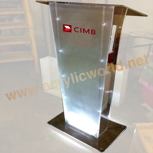 Pupitre de présentation autoportant en acrylique transparent – Support moderne et transparent pour discours, conférences et événements - Product Image 5