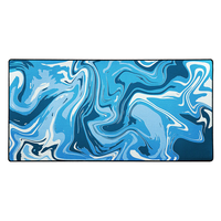 Tapis de souris de jeu XXL surdimensionné en microfibre et caoutchouc naturel, imprimé sur mesure et chauffant