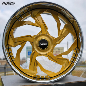 Rines NJQS Personalizados de 22 24 26 28 30 Pulgadas Estilo <span class=keywords><strong>Trapstar</strong></span> con Borde Profundo 5x127 para Chevy C10, Ruedas Forjadas - Product Image 3