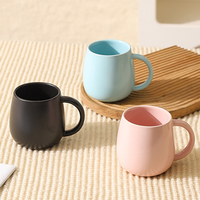 Mug à café en céramique de couleur unie, style nordique moderne, avec logo et couleur personnalisés, multicolores, passe au lave-vaisselle, idéal pour la maison, le bureau ou comme cadeau.