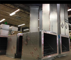 Panel de Conducto de Aire Preaislado PIR, Panel Sándwich, Lámina de Aluminio Flexible, Conducto de Acero Galvanizado para HVAC para Hospitales - Product Image 4