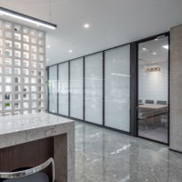MYSPACE Cloisons de bureau, séparateurs de pièce, panneaux et cloisons modulaires démontables mobiles pour murs de bureau en verre