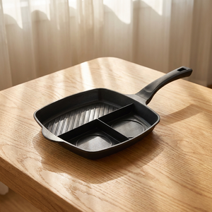 Meistverkaufte 3-in-1 Antihaft-Eier- und Omelett-Pfanne Quadratisch Flachbodig mit Aluminiumgriff Klassisches Spanisches Design - Product Image 5